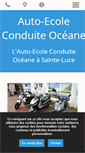 Mobile Screenshot of conduite-oceane.com